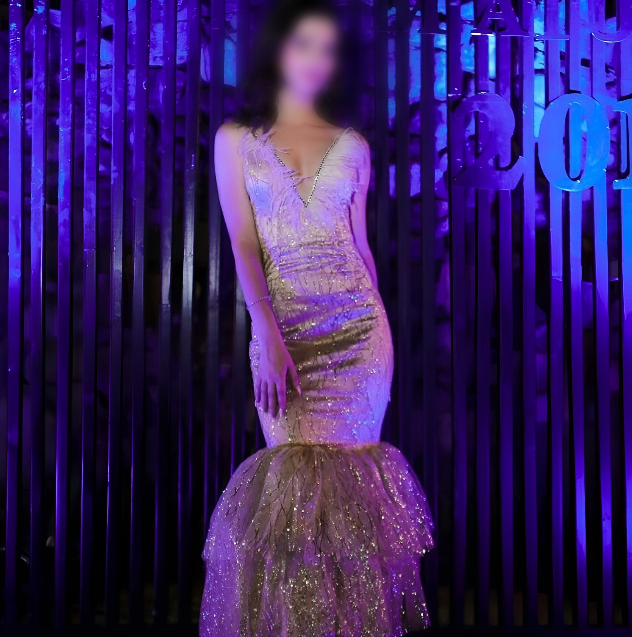 Fustan Mbrëmjeje Elegant me Shkëlqim dhe Stil Sirene